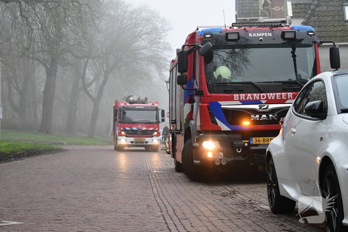 Brandweer ventileert woning vanwege teveel koolmonoxide