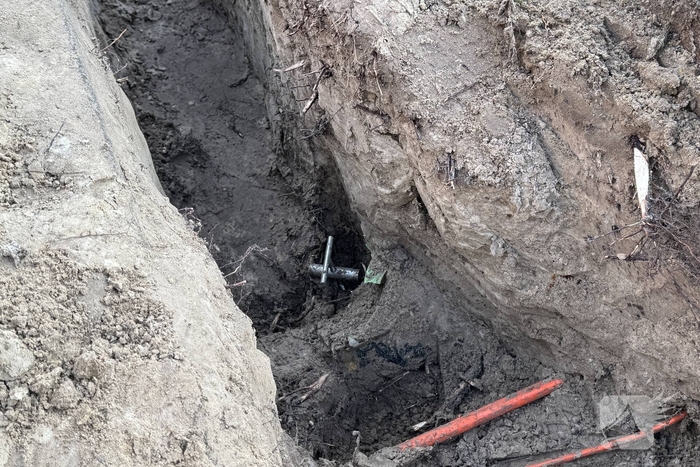 Gaslek gedicht tijdens graafwerkzaamheden