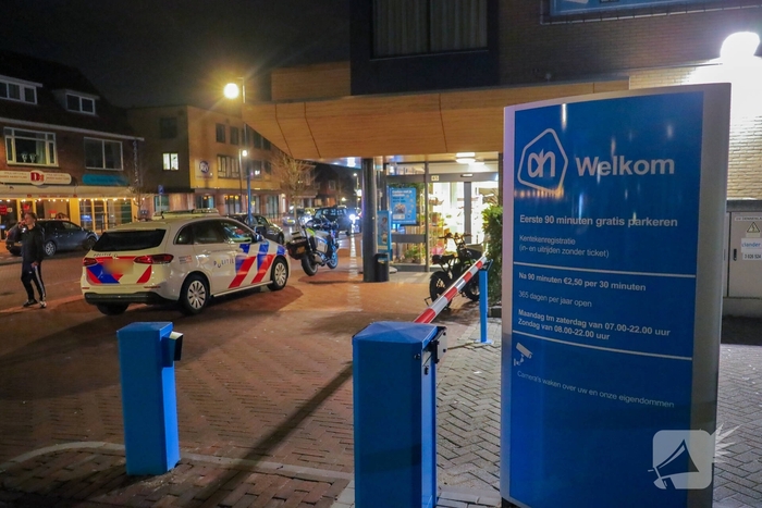Overval op supermarkt leidt tot politieactie