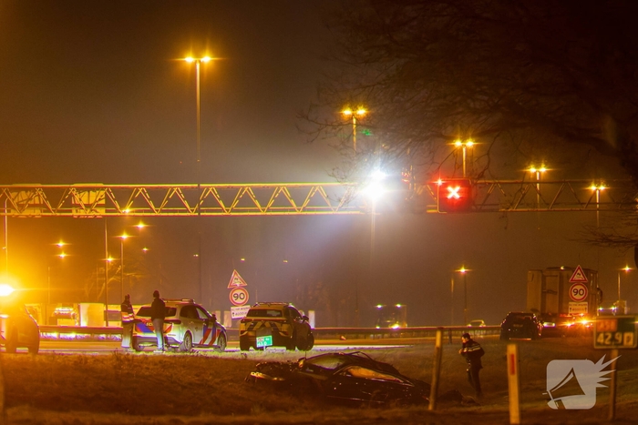 Enorme schade bij ongeval met personenauto