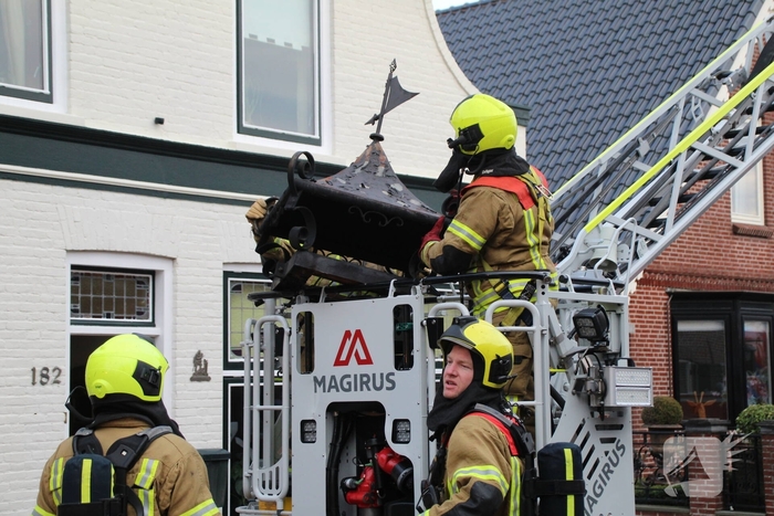 Schoorsteenbrand leidt tot evacuatie
