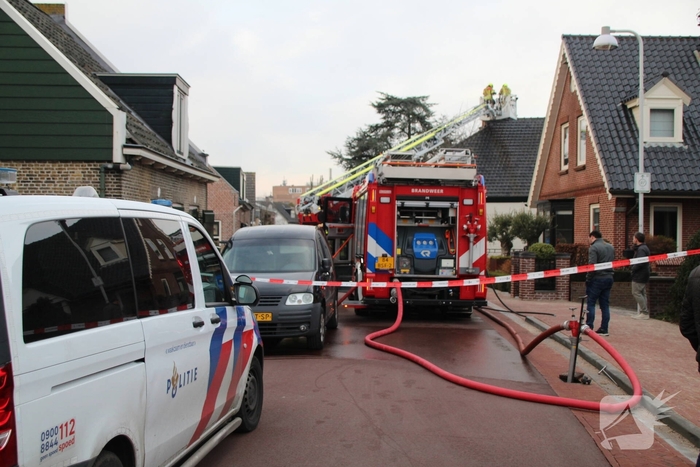 Schoorsteenbrand leidt tot evacuatie