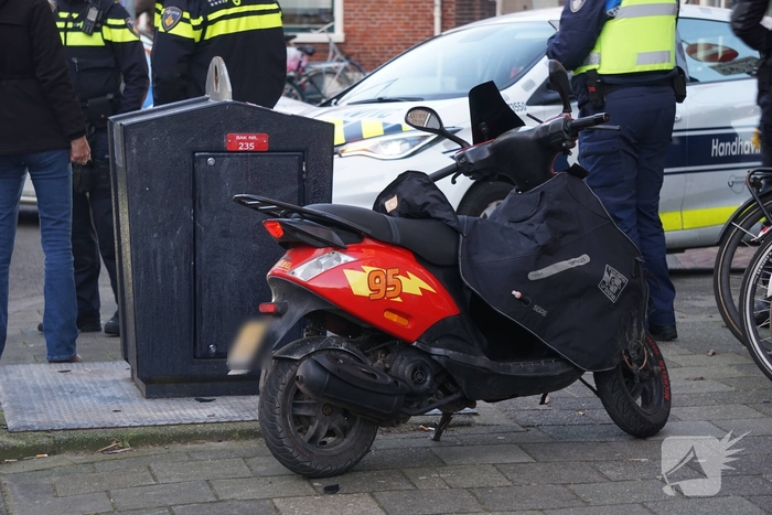 Ongeval tussen scooter en fietser