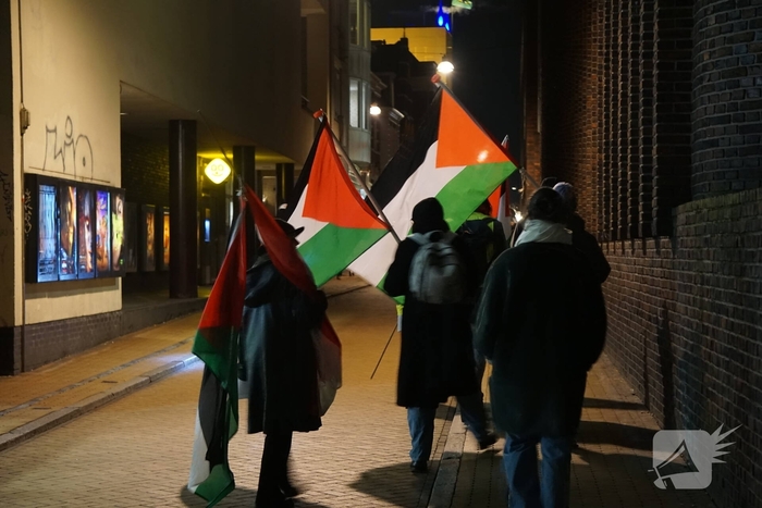 Demonstratie trekt aandacht in centrum