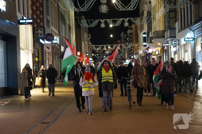 Demonstratie trekt aandacht in centrum
