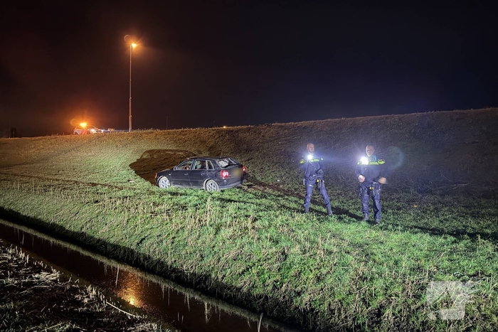 Bestuurder spoorloos na ongeval