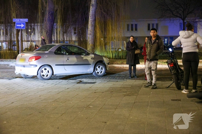 Auto botst op Fatbike in Rotterdam