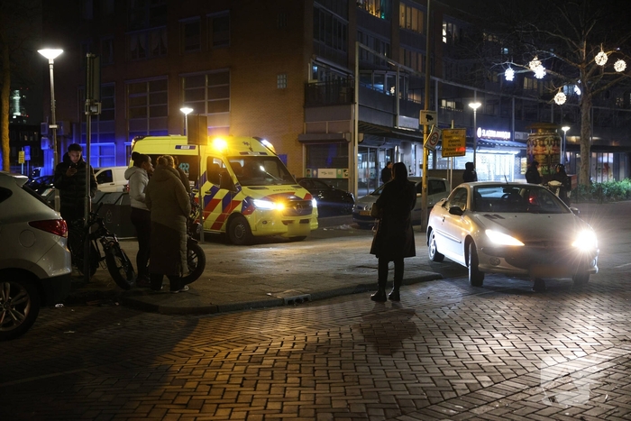 Auto botst op Fatbike in Rotterdam