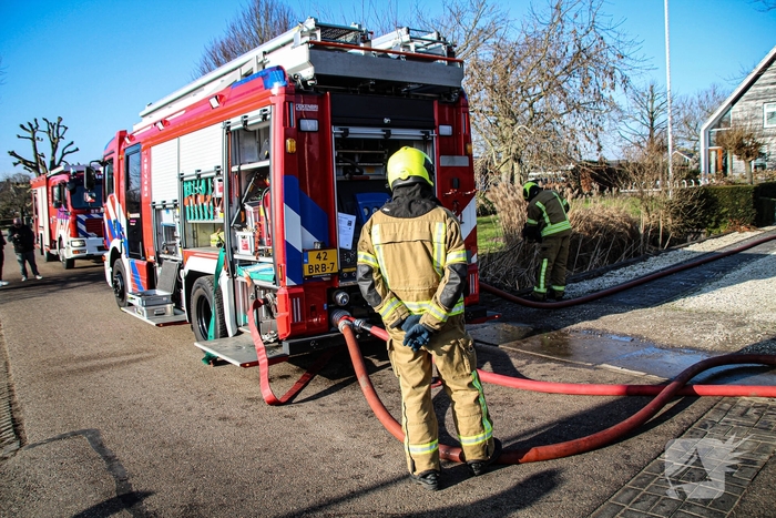 Woningbrand onder controle na snelle brandweeractie
