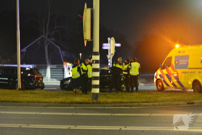 Ongeval tussen twee voertuigen bij wegrestaurant