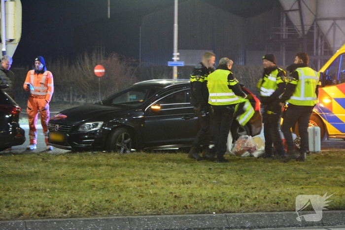 Ongeval tussen twee voertuigen bij wegrestaurant