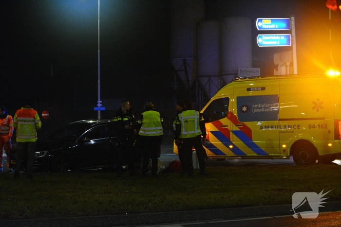 Ongeval tussen twee voertuigen bij wegrestaurant