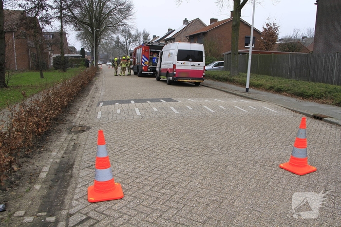 Gasleiding geraakt tijdens graafwerkzaamheden
