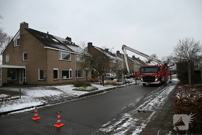 Hulpdiensten snel ter plaatse bij woningbrand