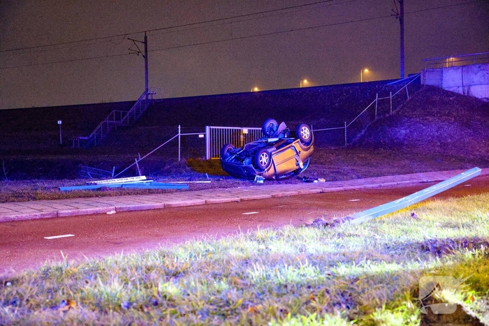Jongeman belandt op zijn kop na ongeval