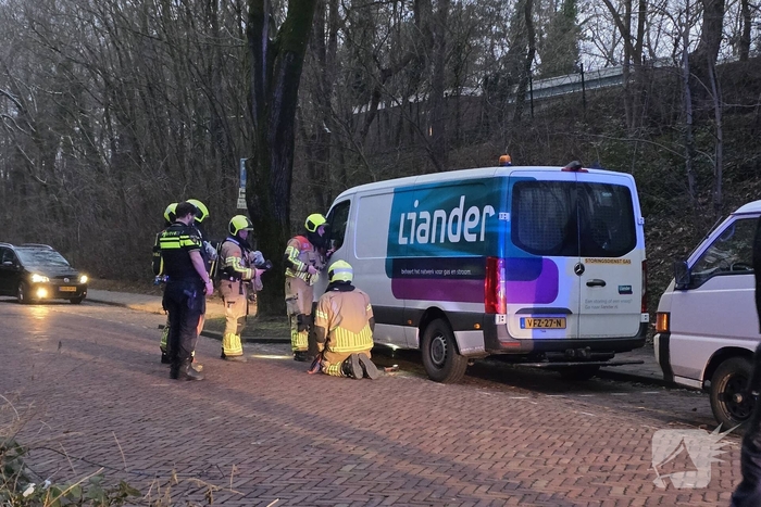 Geen vlammen of rook bij voertuigbrand