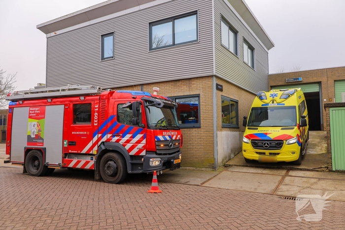 Bedrijfsongeval leidt tot gewonde en spoedhulp