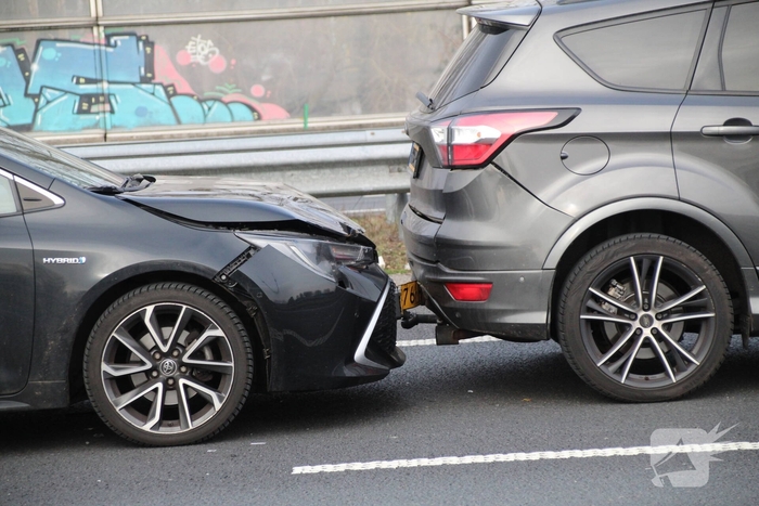 Kettingbotsing veroorzaakt flinke file op A15