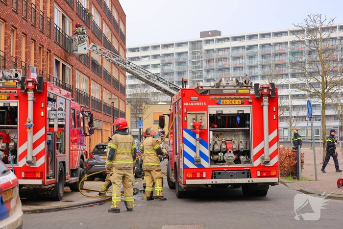 Brand geblust in appartement