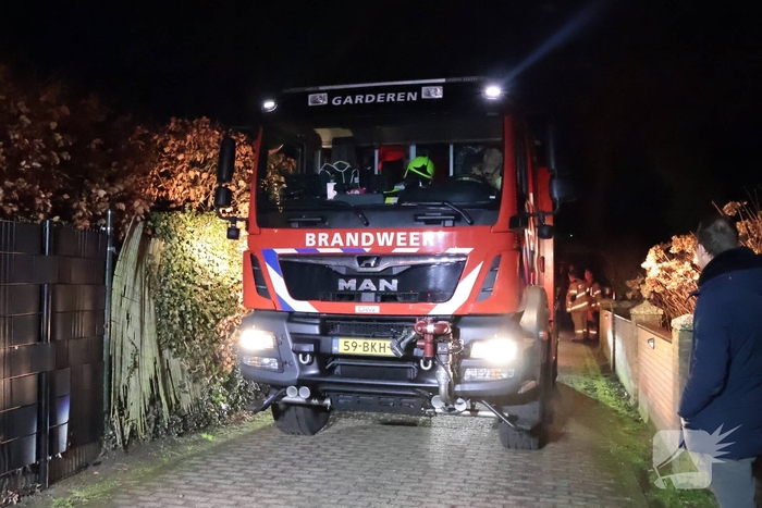 Brand in schoorsteen van villa