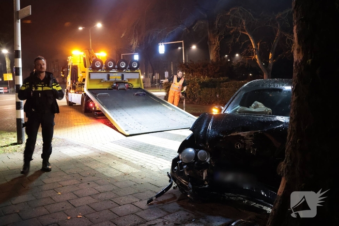 Eenzijdig ongeval leidt tot aanhouding bestuurder