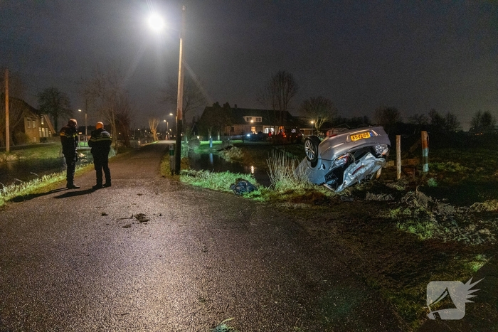 Ongeval met auto te water