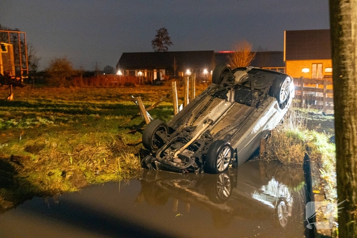 Ongeval met auto te water