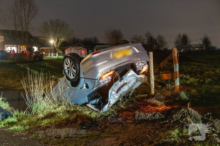 Ongeval met auto te water