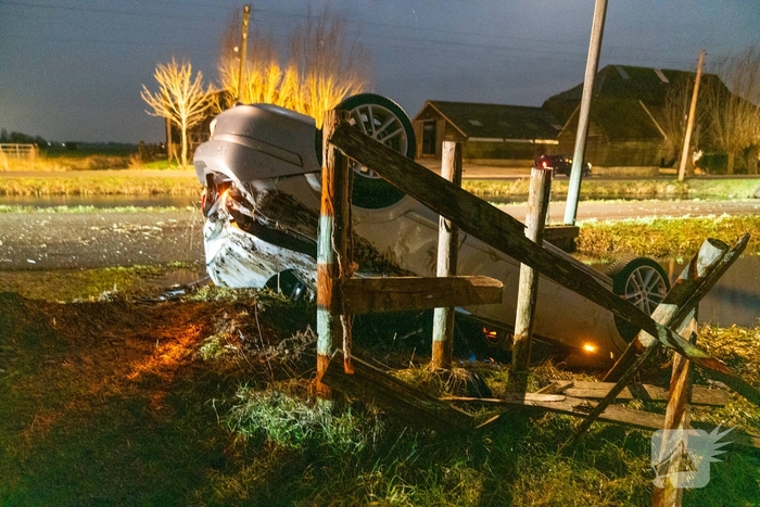 Ongeval met auto te water