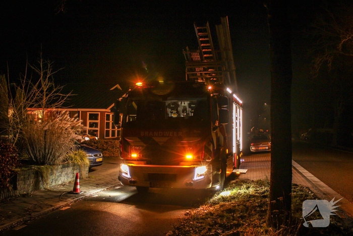 Sauna in brand achter woning