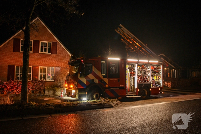 Sauna in brand achter woning