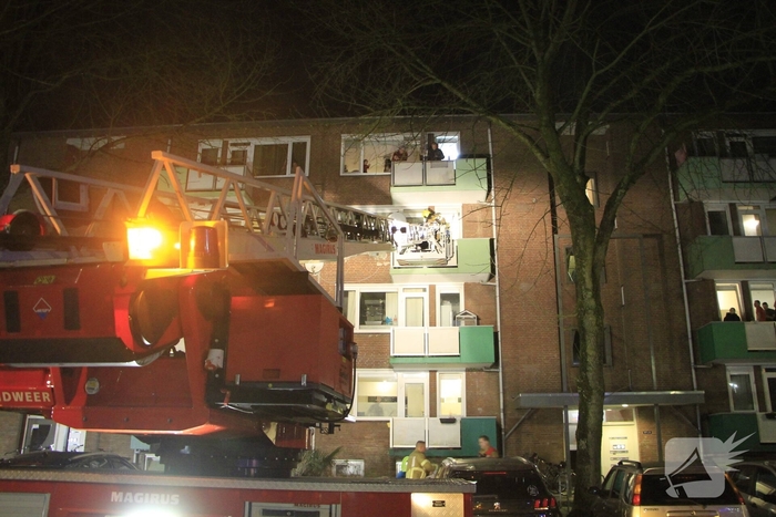 Brandweer redt bewoners na vergeten sleutel
