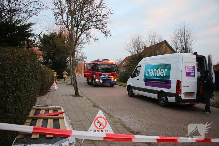 Gasleiding beschadigd bij werkzaamheden
