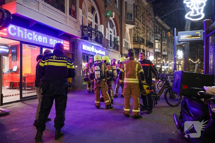 Rookontwikkeling door brand in fastfoodrestaurant
