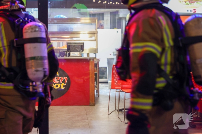 Rookontwikkeling door brand in fastfoodrestaurant