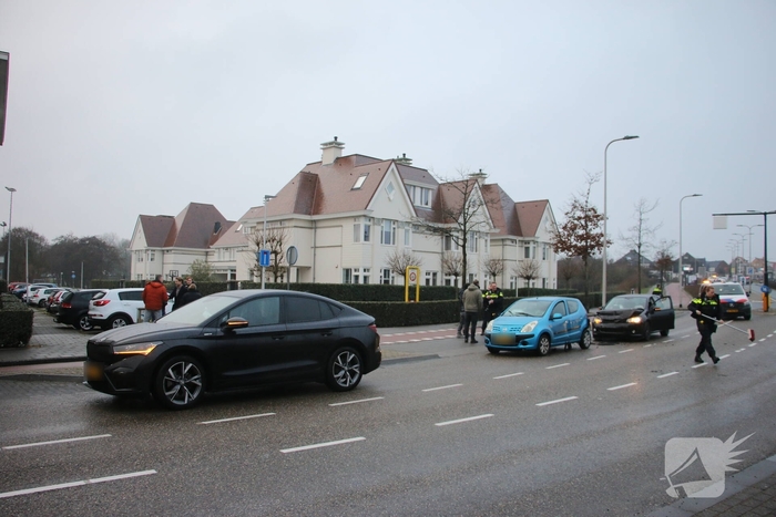 Kettingbotsing met drie voertuigen