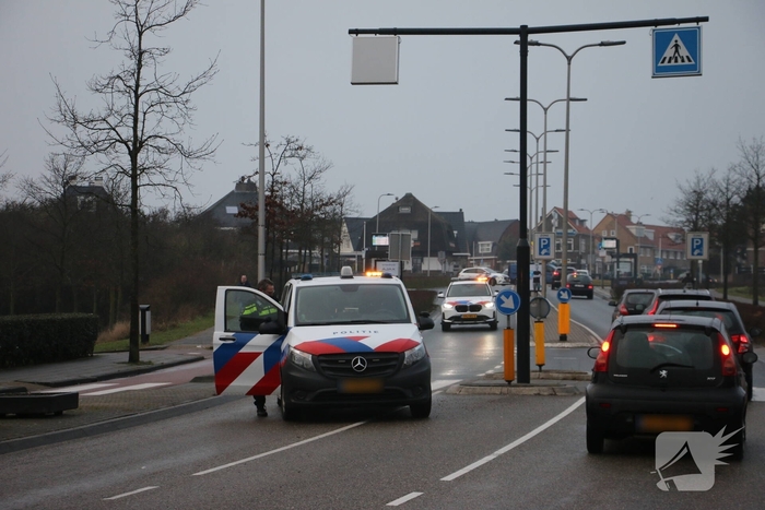 Kettingbotsing met drie voertuigen