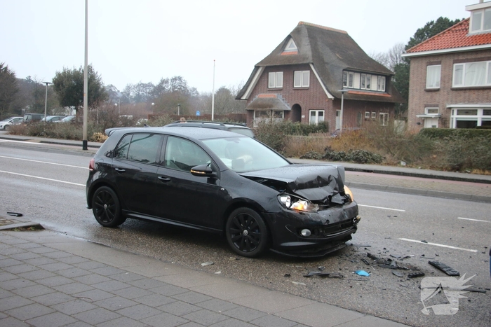 Kettingbotsing met drie voertuigen