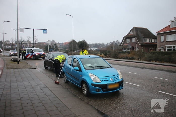 Kettingbotsing met drie voertuigen