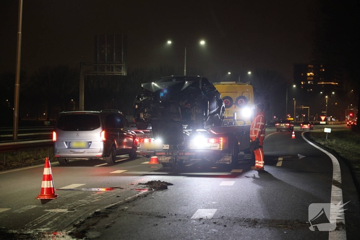 Bestuurder gewond na eenzijdig ongeval