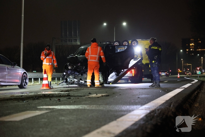 Bestuurder gewond na eenzijdig ongeval