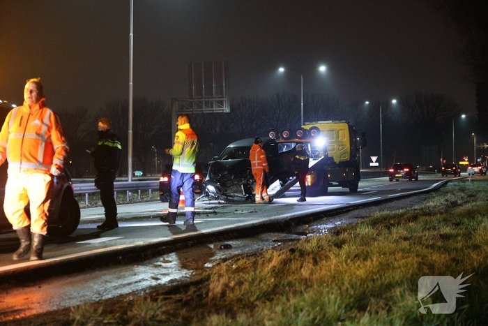 Bestuurder gewond na eenzijdig ongeval