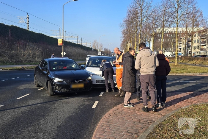 Voertuigen afgesleept na ongeluk
