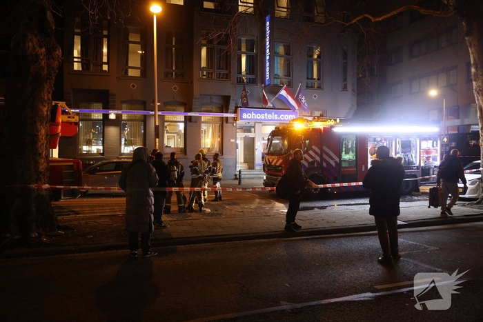 Hulpdiensten snel ter plaatse bij gebouwbrand