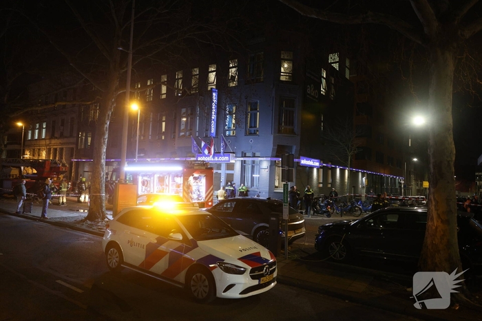 Hulpdiensten snel ter plaatse bij gebouwbrand