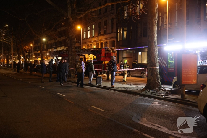 Hulpdiensten snel ter plaatse bij gebouwbrand