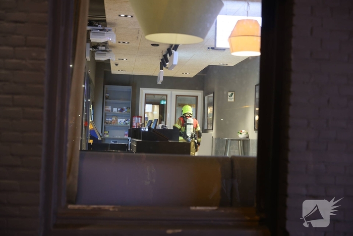 Hulpdiensten snel ter plaatse bij gebouwbrand