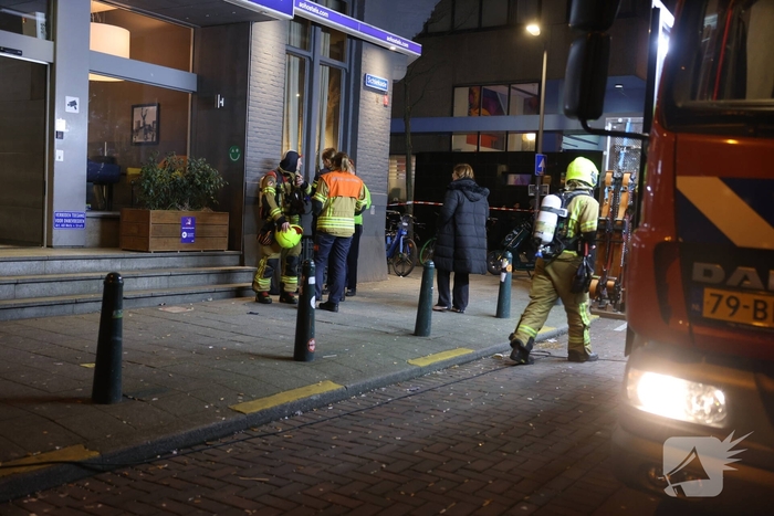 Hulpdiensten snel ter plaatse bij gebouwbrand