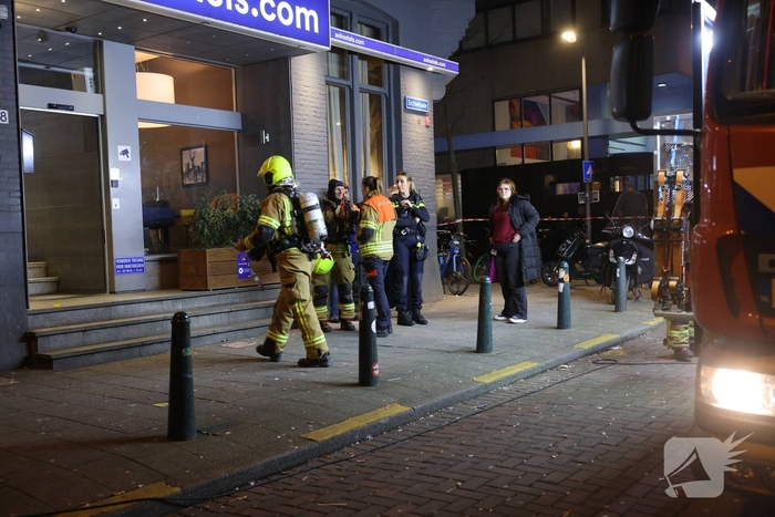 Hulpdiensten snel ter plaatse bij gebouwbrand