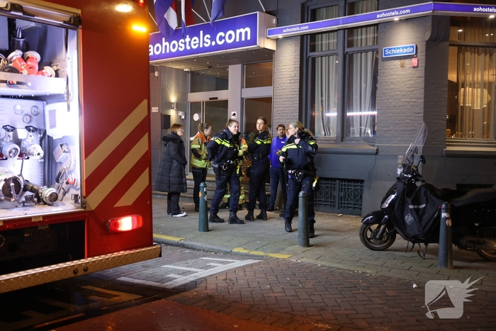 Hulpdiensten snel ter plaatse bij gebouwbrand